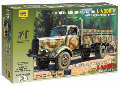 German Heavy Truck L4500A (1:35) Model Kit 3596 - Zvezda