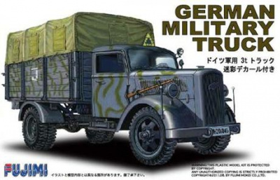 German military truck camouflage with decal 1:72 - Fujimi