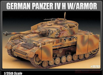 GERMAN PANZER IV H W/ARMOR - Model Kit tank 13233 - (1:35) - Academy