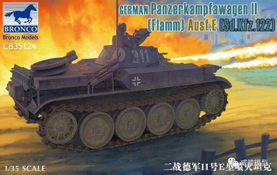 German Panzerkampfwagen II (Flamm) Ausf.E (1:35) - Bronco Models