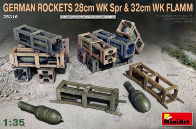 German Rockets 28cm WK Spr & 32cm WK Flamm 1/35  – MiniArt