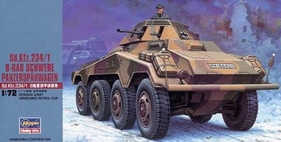 German Sdkfz 234/1 Schwere Panzerspahwagen 2cm (1:72) - Hasegawa