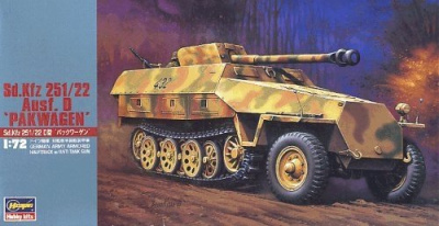 German Sdkfz 251/22 Ausf D 7.5cm Pakwagon (1:72) - Hasegawa