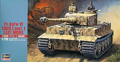 German Tiger 1 Ausf E Last Production Model (1:72) - Hasegawa