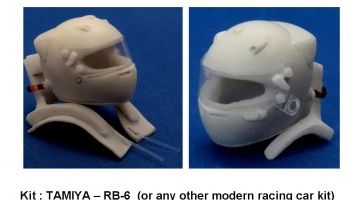 Helmets 2pcs RB6, Modern F1 - GF Models