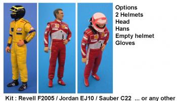 Driver Figure Schumacher EJ10,C22 1:24 - GF Models