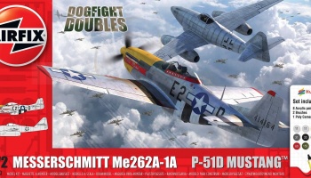 Messerschmitt Me262 & P-51D Mustang Dogfight Double (1:72) - Airfix