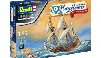 Gift-Set loď  - Mayflower 400th Anniversary (1:83) - Revell