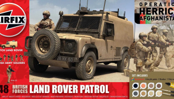 Gift Set military A50121 - British Forces - Land Rover Patrol (1:48)
