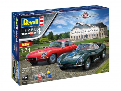 Gift-Set auta 05667 - "100 Years Jaguar" (1:24) - Revell