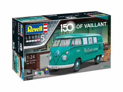 Gift-Set auto 05648 - 150 Years of Vaillant (VW T1 Bus) (1:24) - Revell