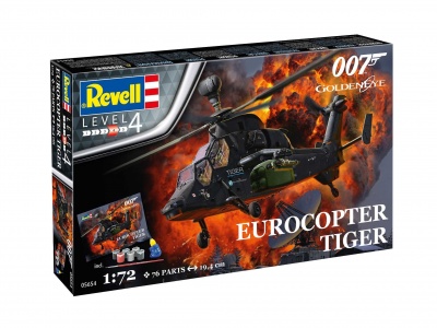 Gift-Set James Bond "Golden Eye" Eurocopter Tiger (1:72) - Revell