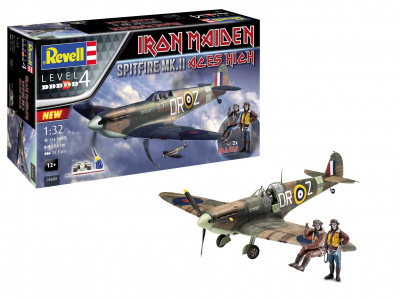 Gift-Set letadlo 05688 - Spitfire Mk.II "Aces High" Iron Maiden (1:32) - Revell