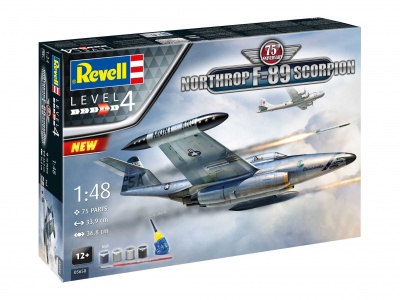 Gift-Set letadlo  50th Anniersary "Northrop F-89 Scorpion" (1:48) - Revell