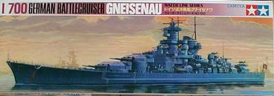 Gneisenau German Cruiser 1/700 - Tamiya