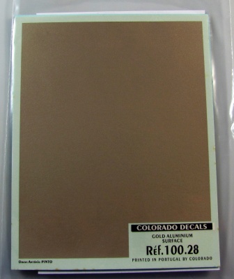 Gold Aluminium Surface 2 Decals - COLORADODECALS