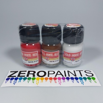 Gold Leaf/Team Lotus 72 Paint Set 3x30ml - Zero Paints