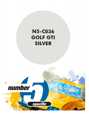 Golf Gti Silver Paint for Airbrush 30 ml - Number 5
