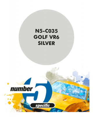 Golf VR6 Silver Paint for Airbrush 30 ml - Number 5