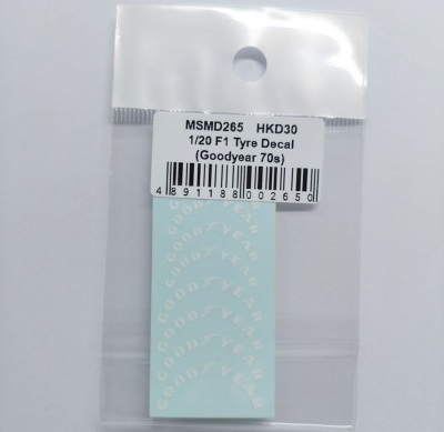 Goodyear F1 70s Tyre Decal 1/20 - MSM Creation