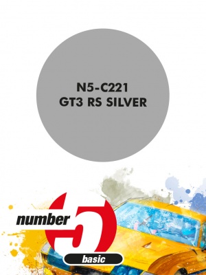 GT3 RS Silver Metallic Paint for airbrush 30ml - Number Five