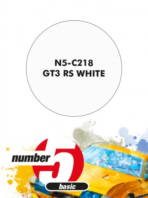 GT3 RS White Paint for airbrush 30ml - Number Five