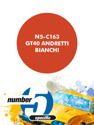 GT40 Andretti Bianchi Paint for airbrush 30ml - Number Five