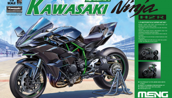 Kawasaki Ninja H2R 1:9 (Unpainted Edition) - Meng