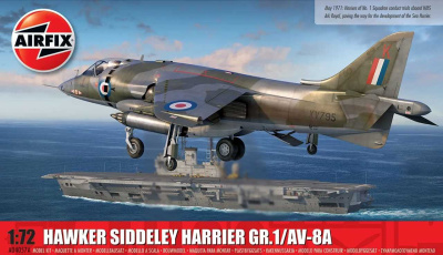 Hawker Siddeley Harrier GR.1/AV-8A (1:72) - Airfix