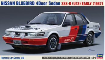 SLEVA  246,-Kč 30% DISCOUNT - Nissan Bluebird 4Door Sedan SSS-R (U12) Early (1987) 1/24 - Hasegawa