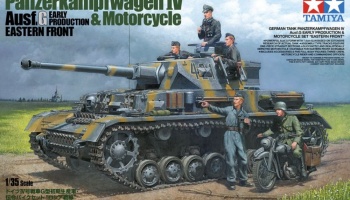 Pz.IV.G & Motorcycle EF 1/35 - Tamiya