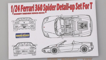 Ferrari 360 Spider Detail-up Set For T - Hobby Design