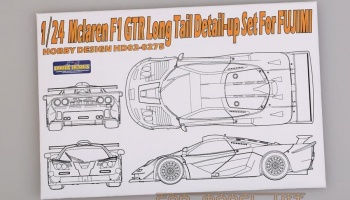 SLEVA 160,- Kč 19% DISCOUNT- Mclaren F1 GTR Long Tail Detail-up Set For F 1/24 - Hobby Design