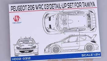 Peugeot 206 WRC 03" Detail-UP Set For T - Hobby Design