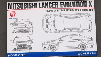 Mitsubishi Lancer Evolution X Detail-UP Set For A - Hobby Design