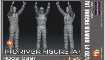 SLEVA 100,-Kč 20%DISCOUNT - F1 Driver Figure (A) 1/20 - Hobby Design