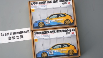 540 Kč SLEVA (20% Discount) Spoon Honda Civic Detail up Kit for Fujimi Honda Civic EK9 1/24 - Hobby Design