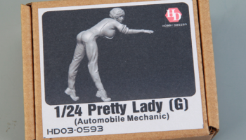 SLEVA 100,-Kč 32% DISCOUNT - Pretty Lady(G) Automobile Mechanic 1/24 - Hobby Design