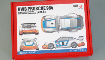 RWB Porsche 964 (Ver.B) Full Detail Kit 1/24 - Hobby Design