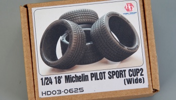 18' Michelin Pilot Sport Cup 2 Tires (Wide) 1/24 - Hobby Design