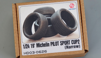 19' Michelin Pilot Sport Cup 2 Tires (Narrow) 1/24 - Hobby Design