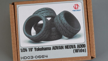 19' Yokohama Advan Neova AD09 Tires (Wide) 1/24 - Hobby Design