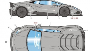 LB Lamborghini Huracan 610 Logo For HD03-0442 1/18 - Hobby Design