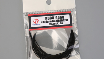 Braided line Black 0,8mm-2m - Hobby Design