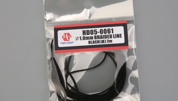 Braided line Black 1,0mm-2m - Hobby Design