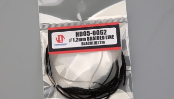 Braided line Black 1,2mm-2m - Hobby Design