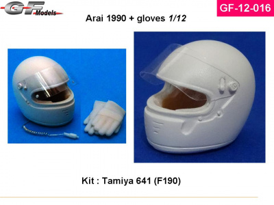 Helmet Arai 1990 Prost, Mansell, Ferrari 641 1/12 - GF Models
