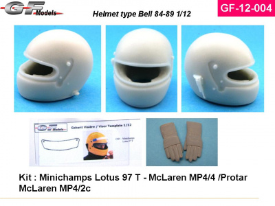 Helmet Bell 80´s 1/12 - GF Models