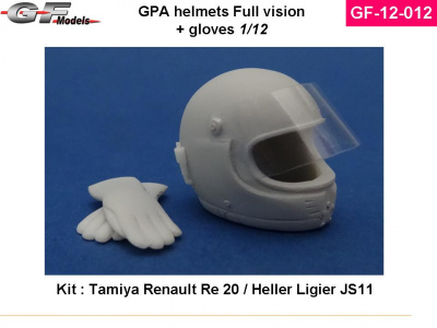 Helmet GPA, Gloves Renaulr RE20, Ligier JS11  - GF Models