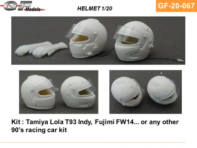 Helmets 2pcs Lola, T93, FW14 - GF Models